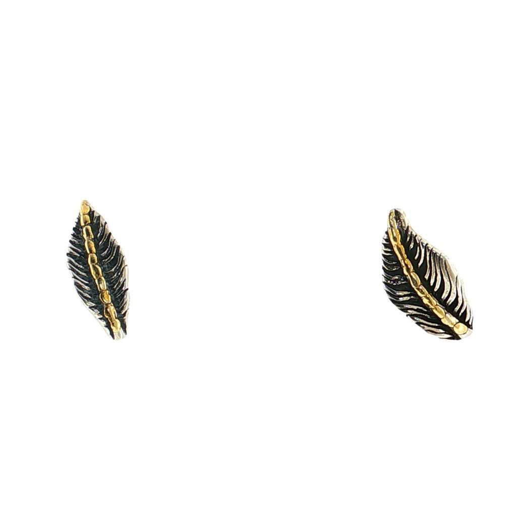 Sterling Silver Earrings Accented with Alaskan Gold Nuggets
