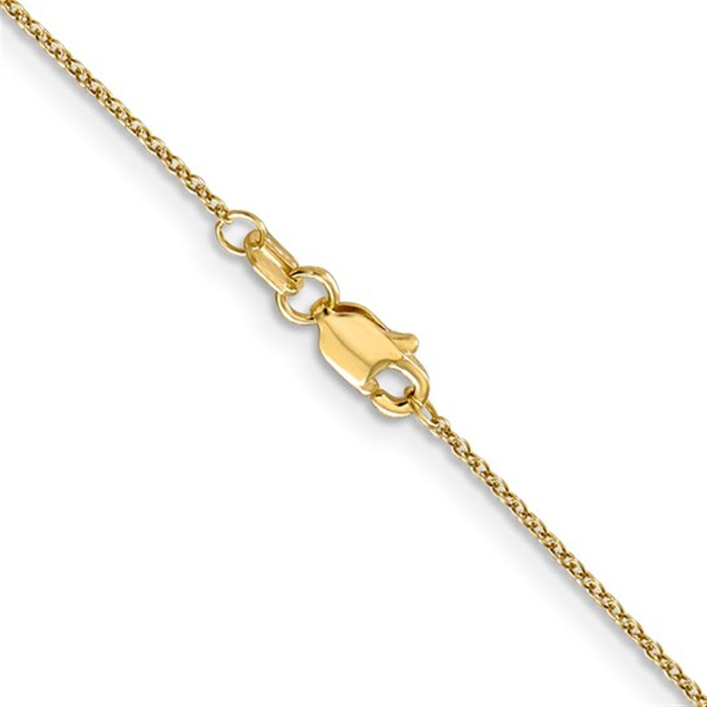 14 Karat 0.9 MM Cable Chain 18" Long