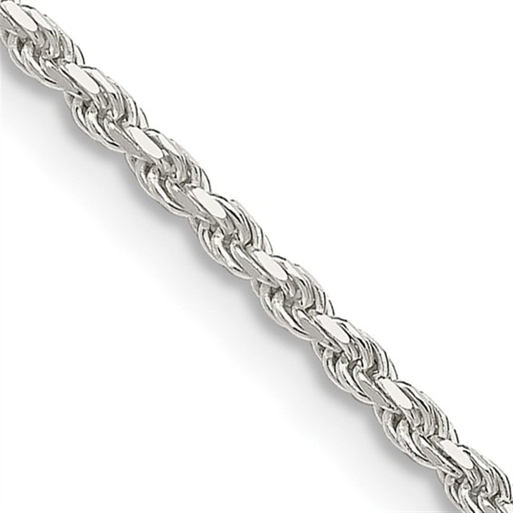 Sterling Silver 4.25 MM Rope Chain 24" Long