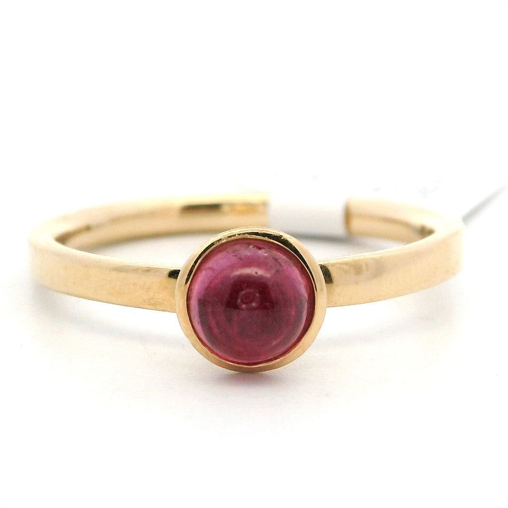 Solitare Style Colored Stone Ring 14 Karat Yellow with Sapphire size 7