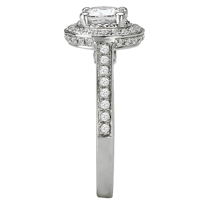 Contemporary Style Diamond Engagement Ring 14 KT White 
(Center Stone Not Included)