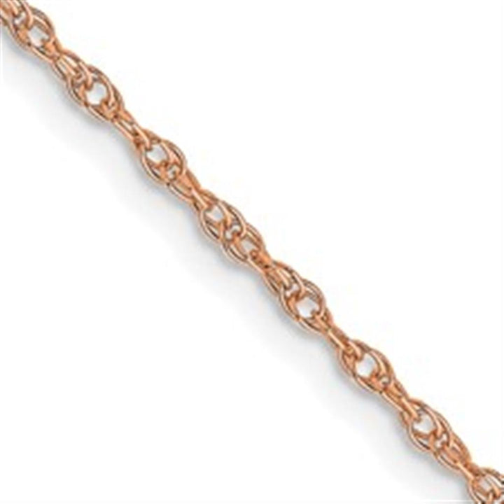 Loose Rope Link Chain 14 KT Rose 1.15 MM Wide 20' In Length