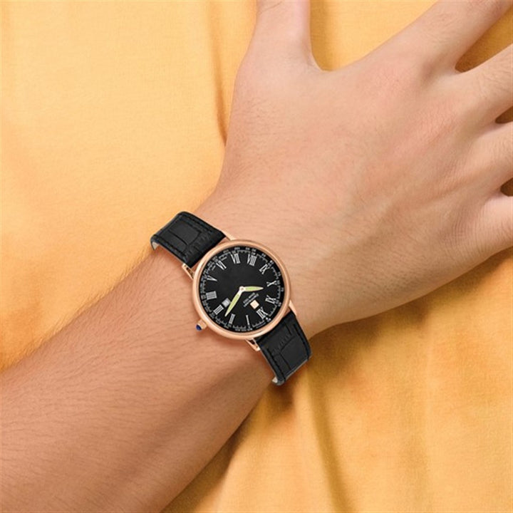 Dress Style Quartz (Battery) Mens Watch with a Leather Band By Stainhauesn Altdorf