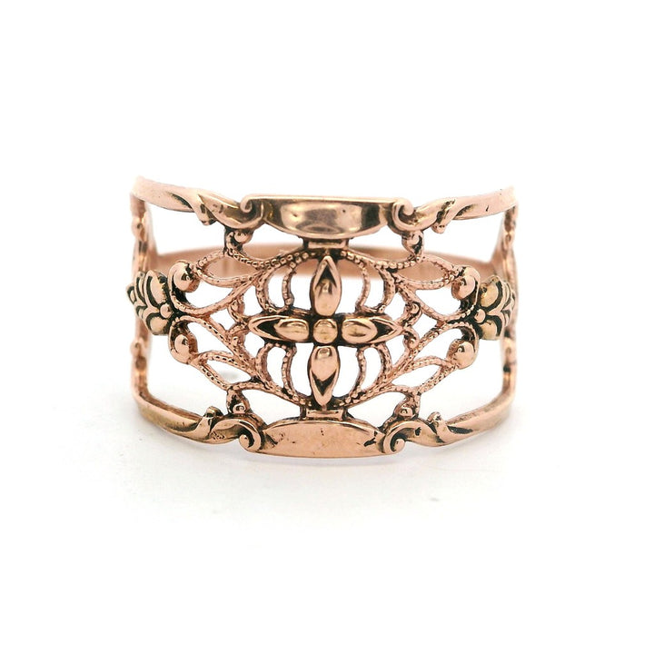 Free Form Fashion Ring 14 Karat Gold Rose Size 6.5
