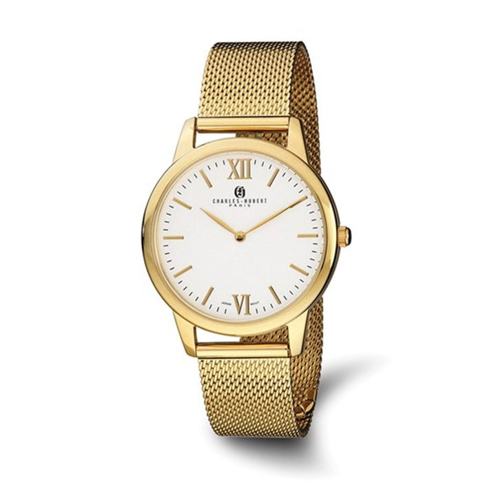 Dress Style Quartz (Battery) Mens Watch with a Stainless Steel Band By Charles Hubert