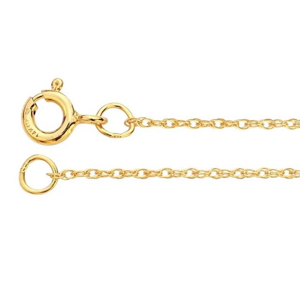 Yellow Gold Filled 1 MM Rope Chain 16" Long