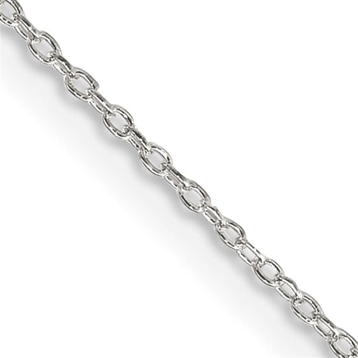 White .925 1.1 MM Cable Chain 16" Long