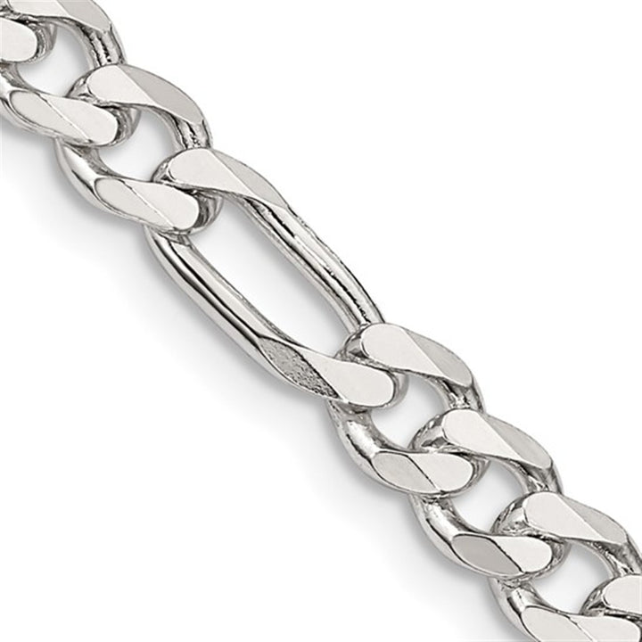 Sterling Silver 5.5 MM Figaro Chain 24" Long