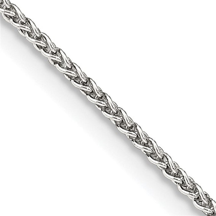 White Sterling Silver 1.6 MM Spiga Chain 16" Long