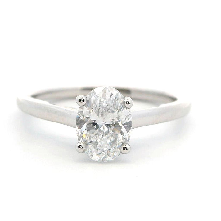 Solitare Style Lab Diamond Engagement RingPlatinum White