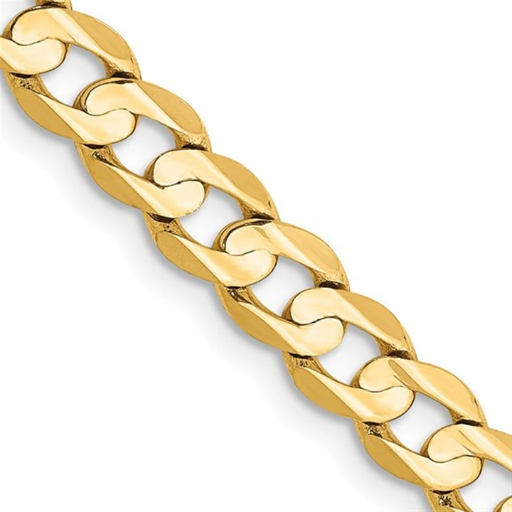 Curb Link Chain 10 Karat Gold Yellow 5.25 MM Wide 24' In Length