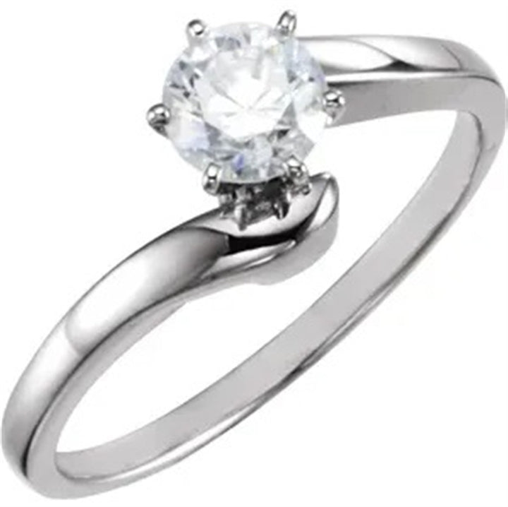 Contemporary Style Diamond Engagement RingBase Metal Yellow