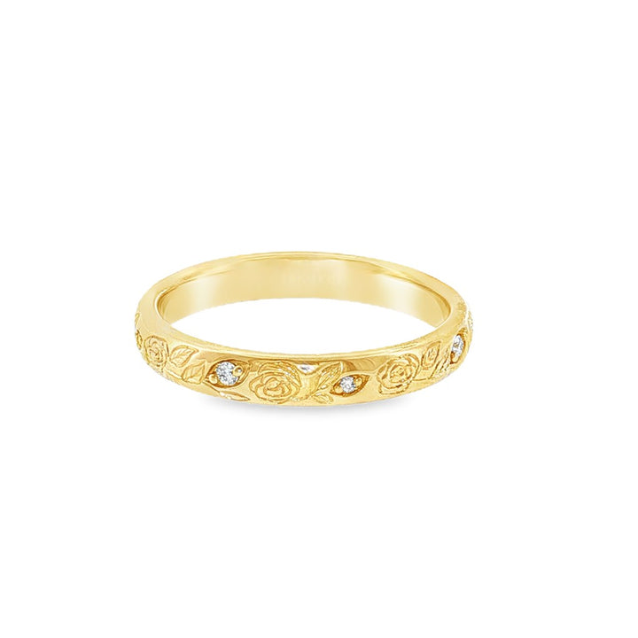Womens Wedding Band Lab Diamond