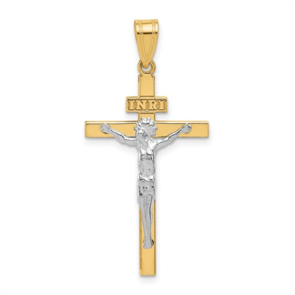 Crucifix Cross Pendant 10 Karat Yellow