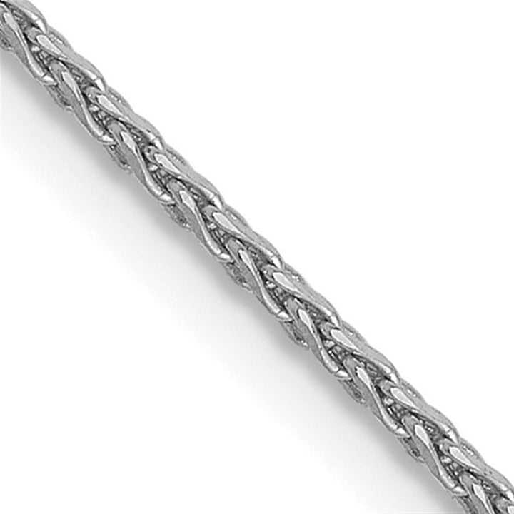 Wheat Link Chain 14 Karat Gold White 1.25 MM Wide 18' In Length