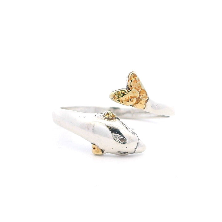 Sea Life Free Form Womens Alaskan Gold Nugget Fashion Ring NA mm wide Sterling Silver Size 0