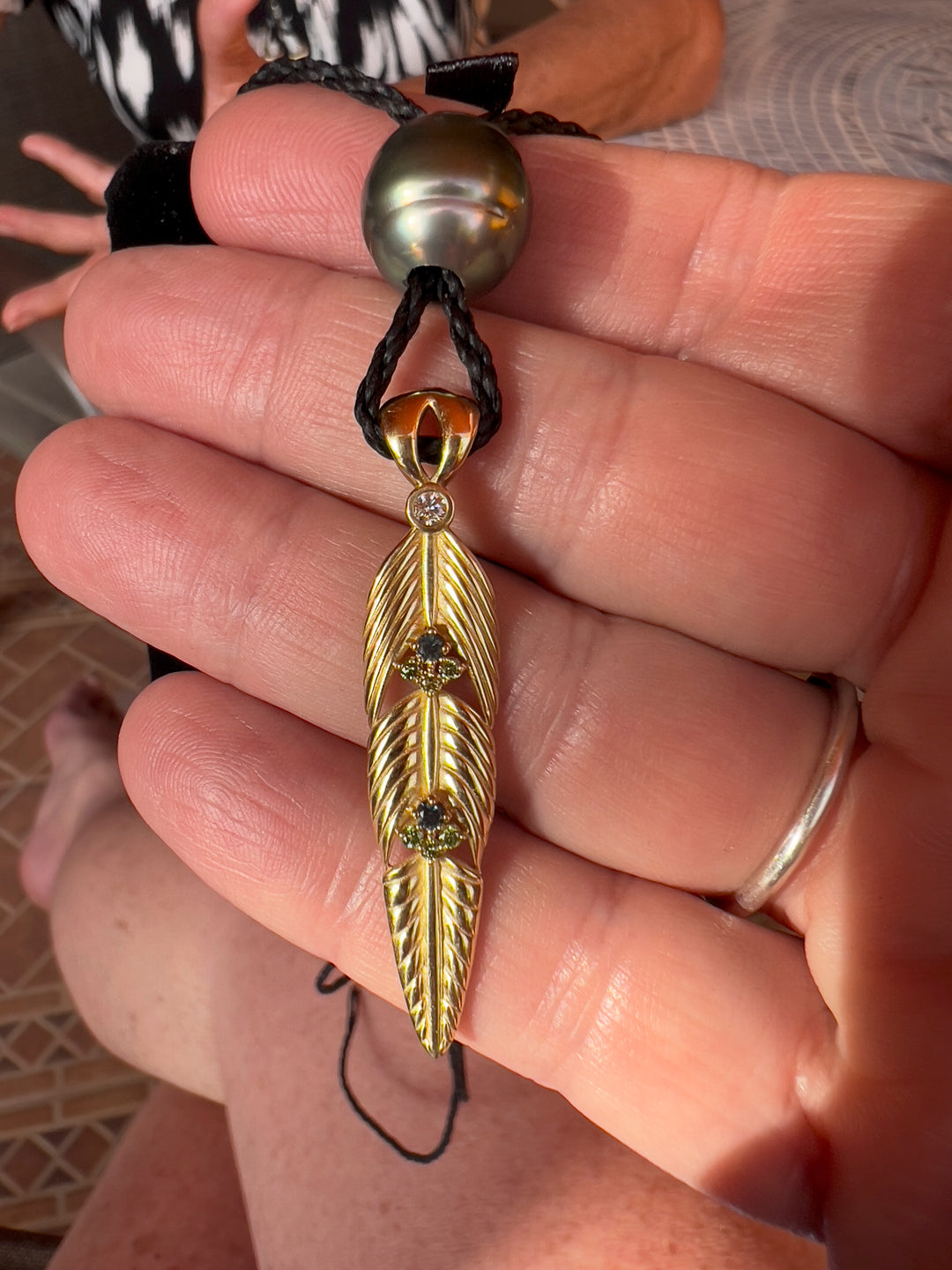 Custom Feather Pendant