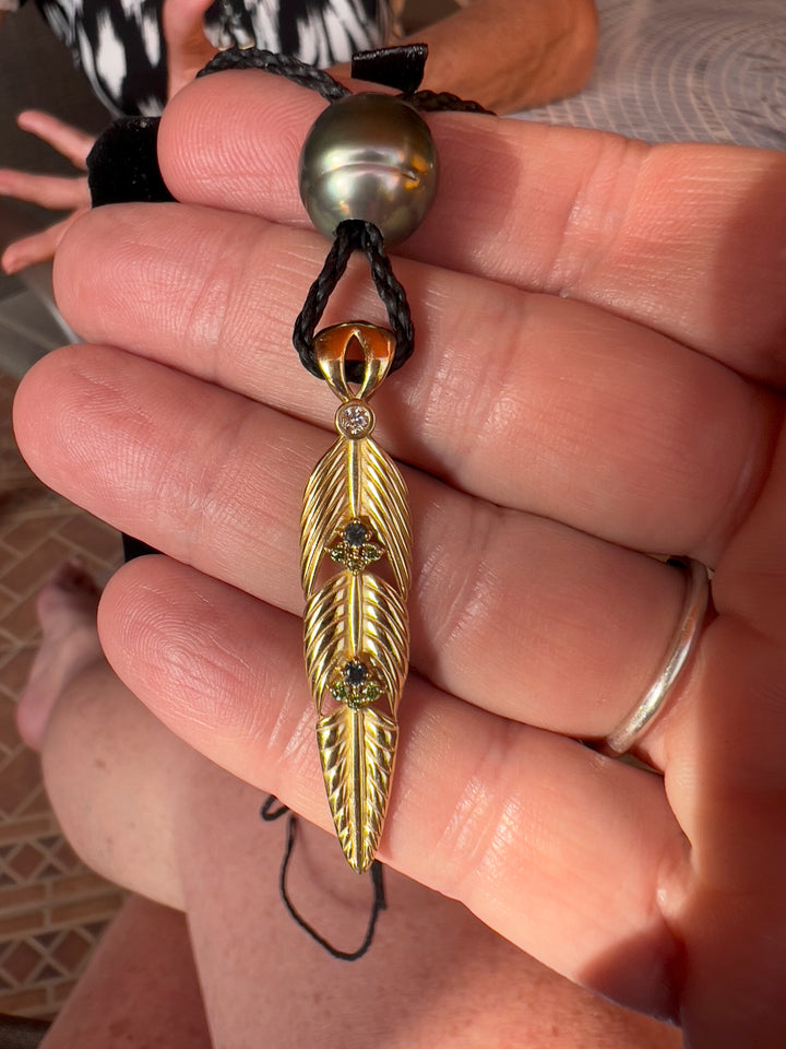 Custom Feather Pendant