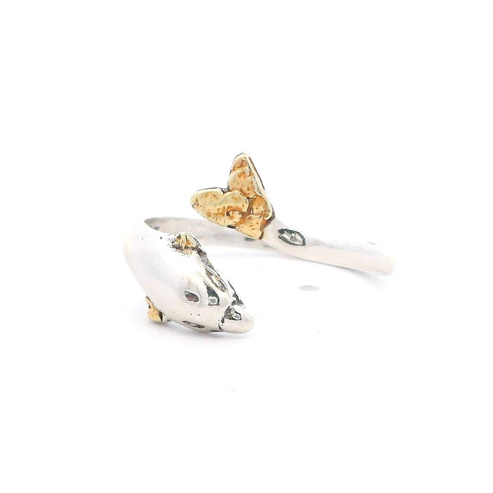 Sea Life Free Form Womens Alaskan Gold Nugget Fashion Ring NA mm wide Sterling Silver Size 0