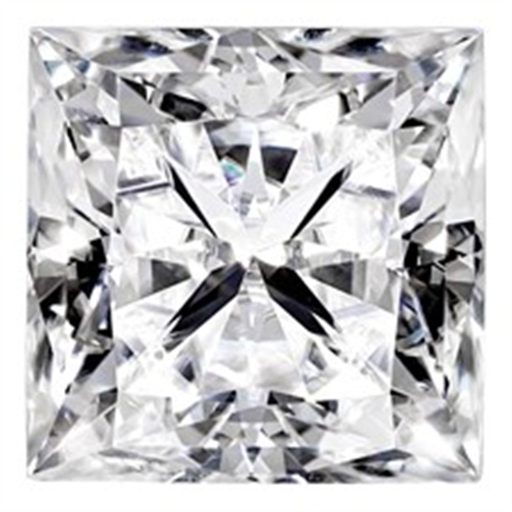 2.08 Carat Laboratory-Grown Origin Lab Diamond Princess Shape E Color VS2 Clarity