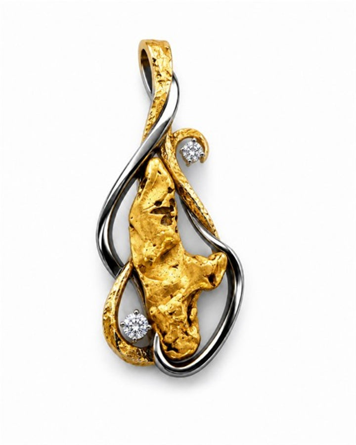 Alaskan Gold Nugget Pendants