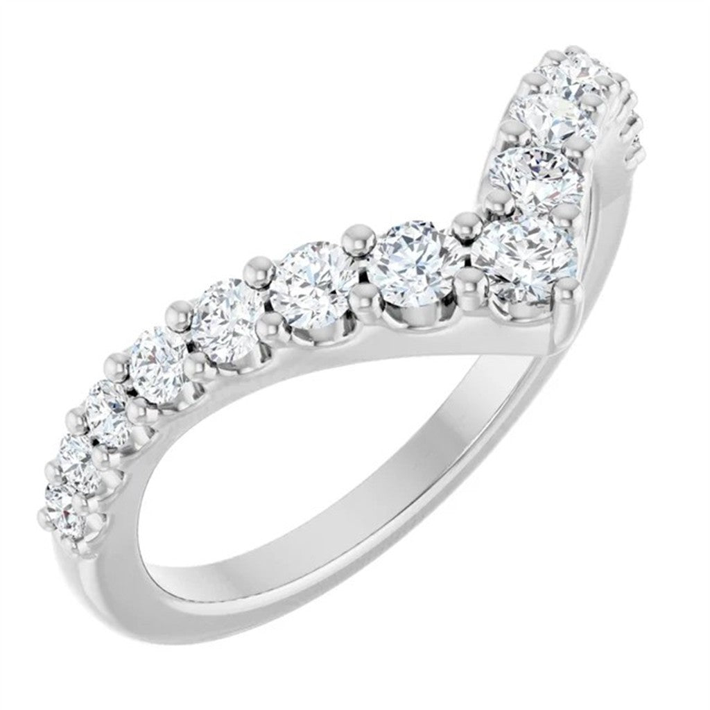 Womens Wedding Band Lab Diamond