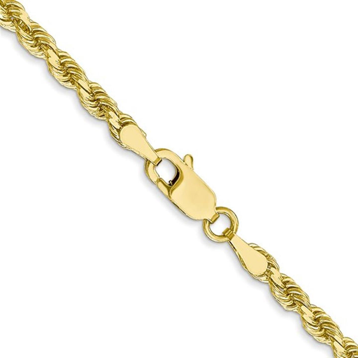 Rope Link Chain 10 Karat Gold Yellow 3 MM Wide 24' In Length