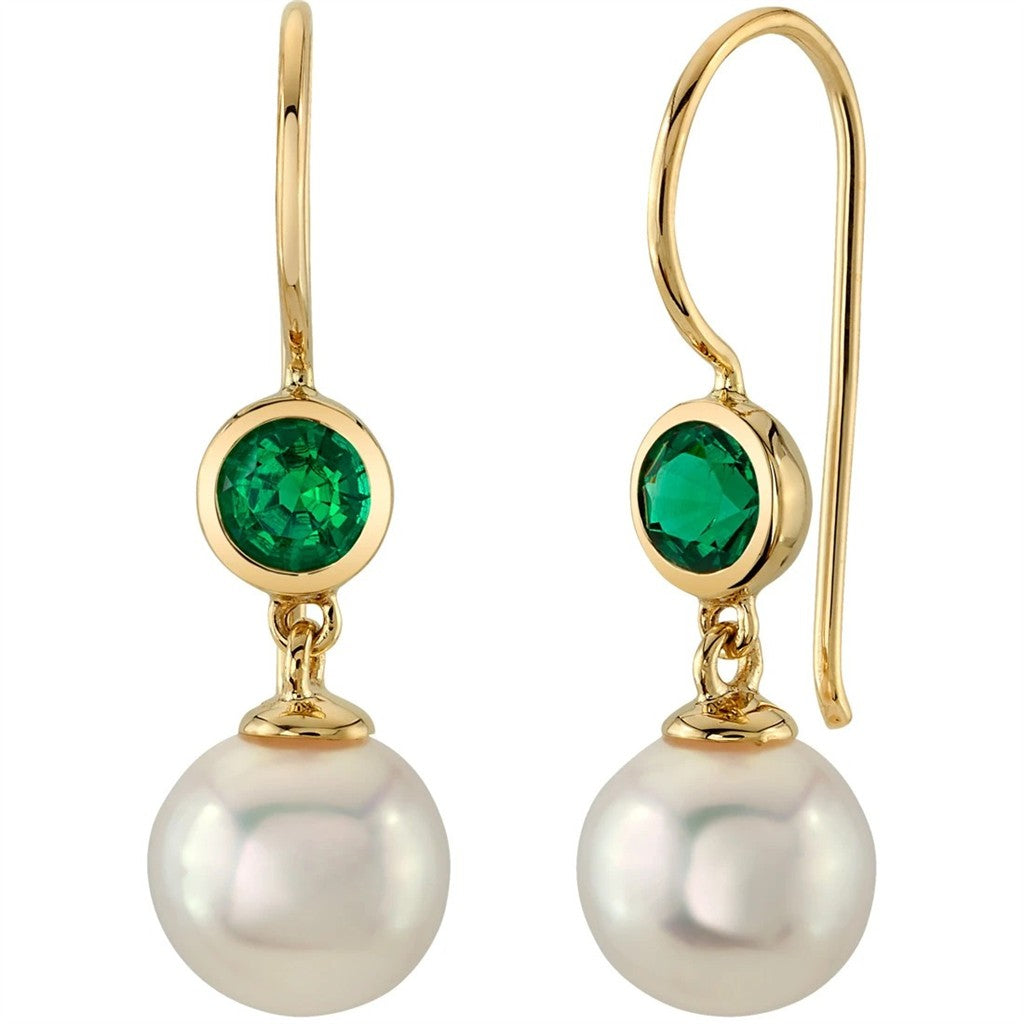 Precious Metal Earrings With Colored Stones