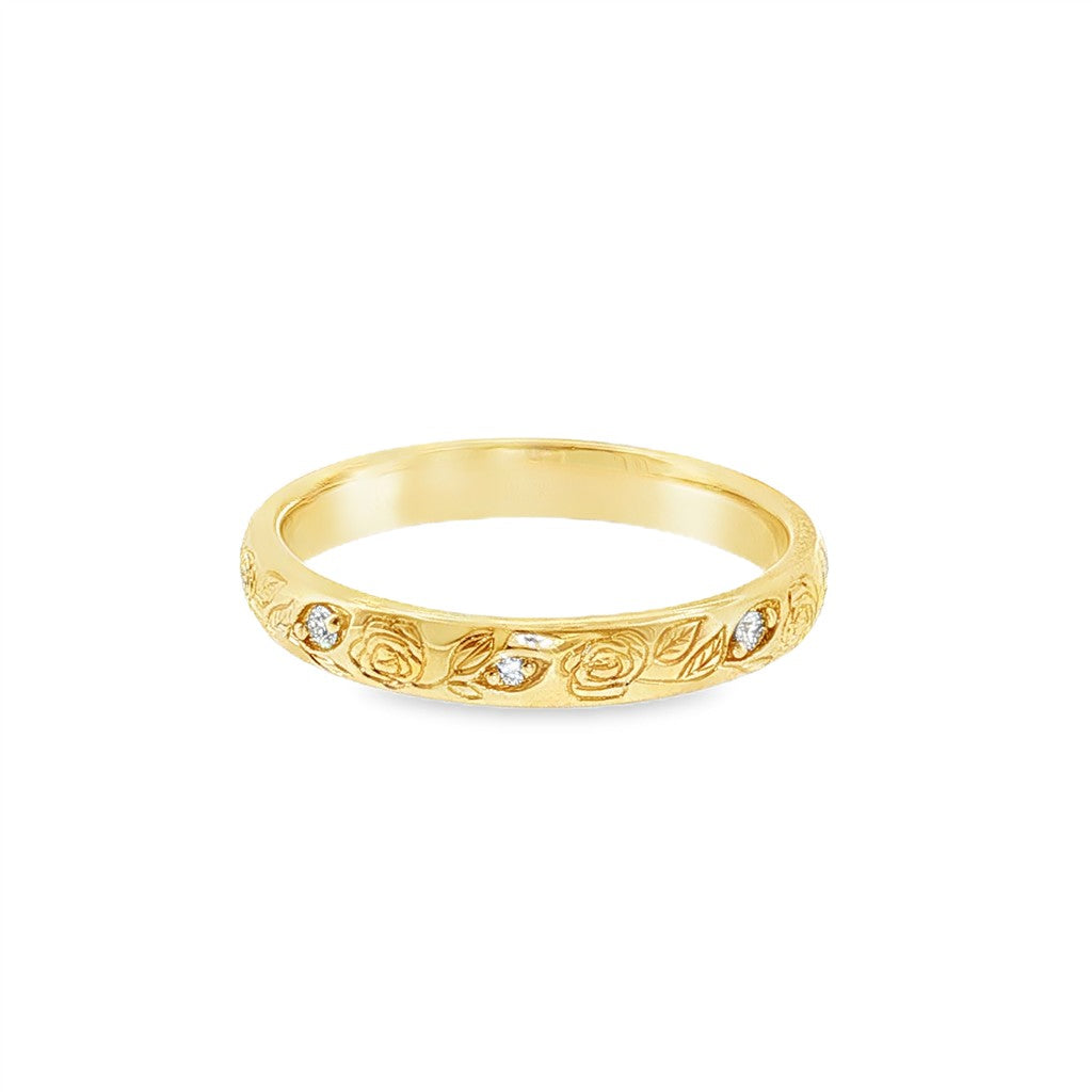 Womens Wedding Band Lab Diamond