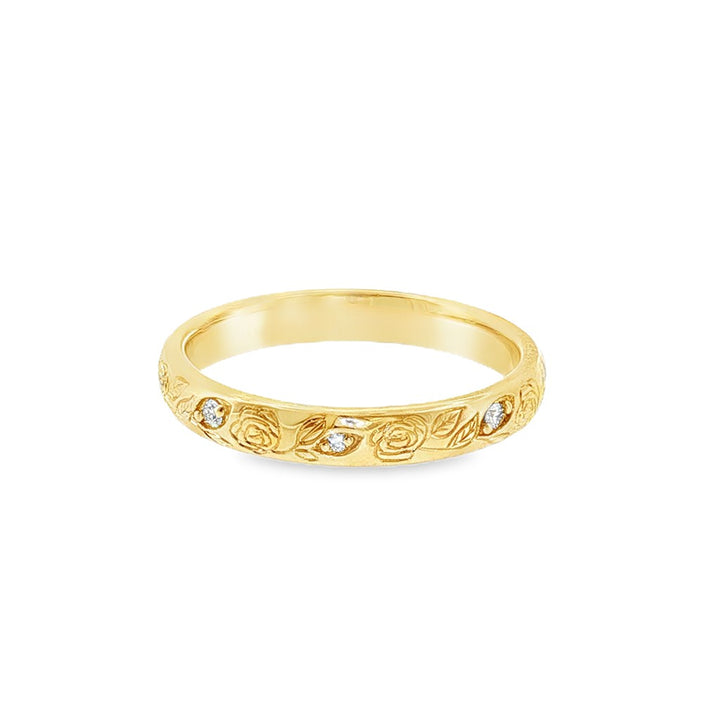 Womens Wedding Band Lab Diamond