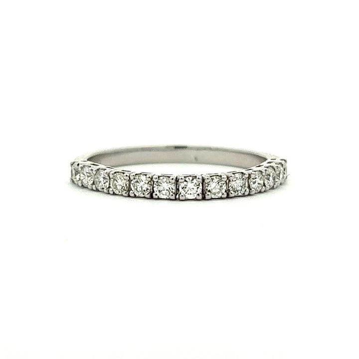 Flexable Style Diamond Wedding Band 14 KT White with Diamonds size 6.25