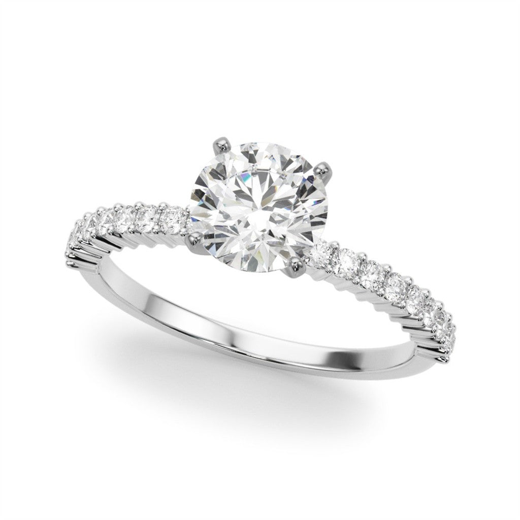 Diamonds Contemporary Diamond Engagement Ring 14 Karat White 1.76 Carat Total Weight