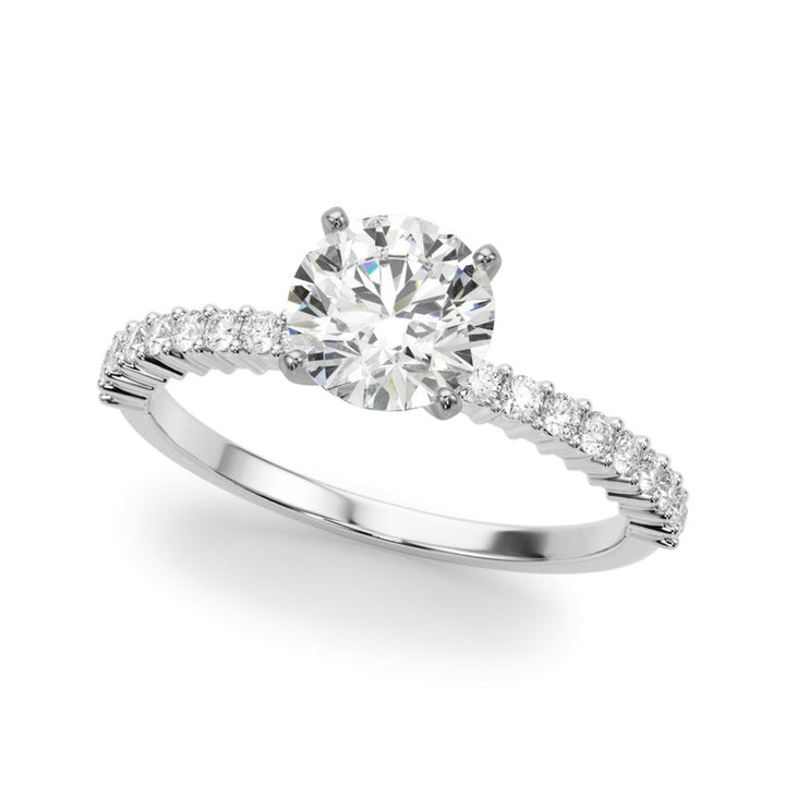 Diamonds Contemporary Diamond Engagement Ring 14 Karat White 1.76 Carat Total Weight
