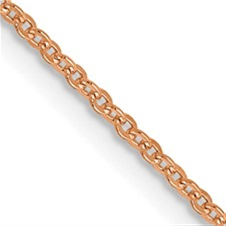 Cable Link Chain 14 KT Rose 1.1 MM Wide 16' In Length