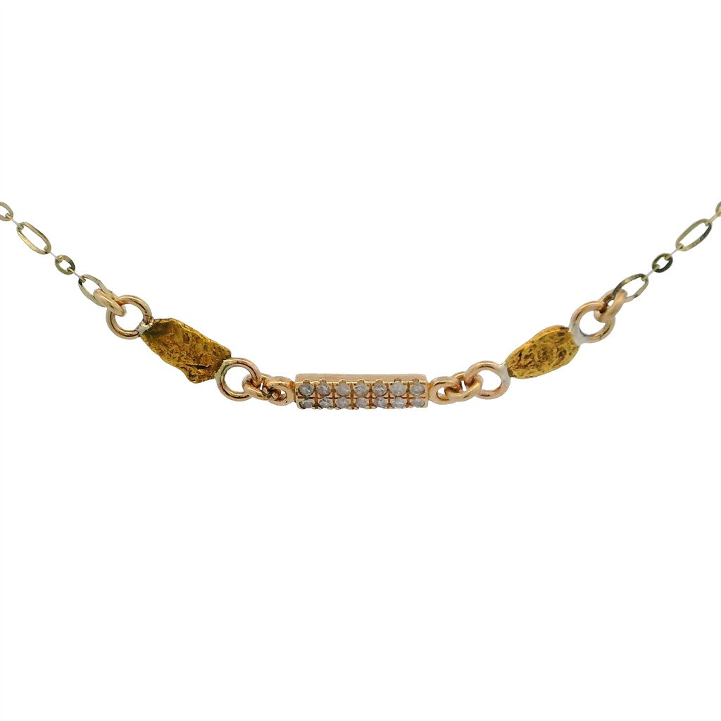 Gold Nugget Necklace