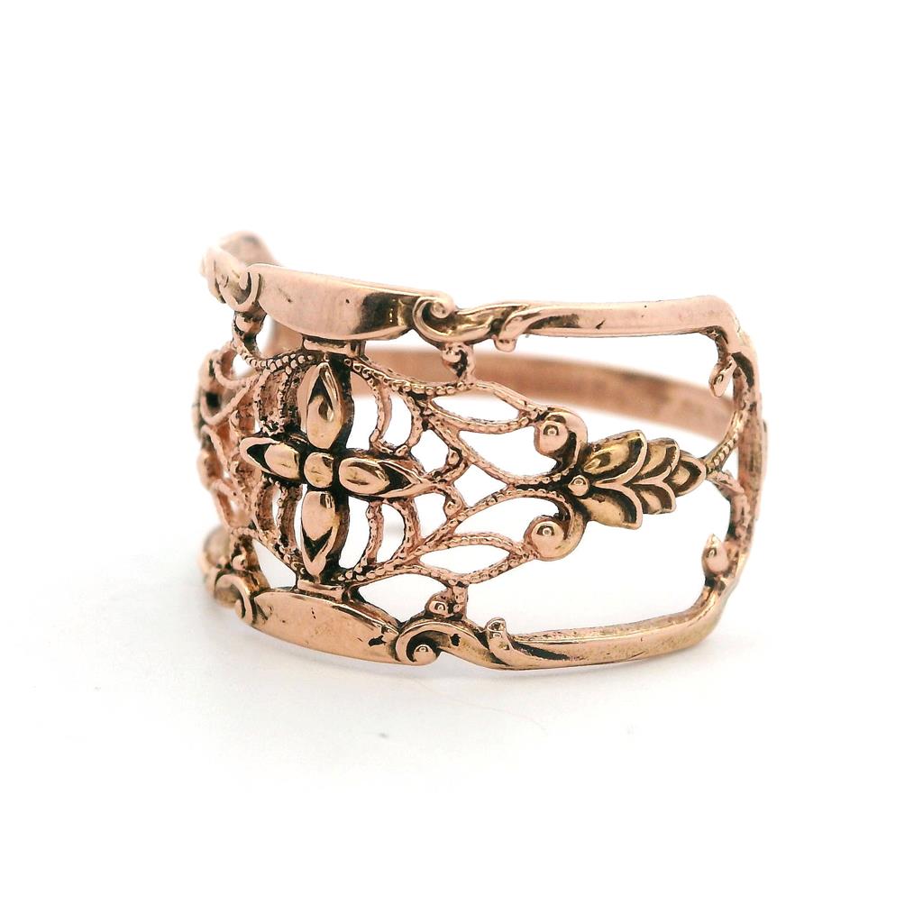 Free Form Fashion Ring 14 Karat Gold Rose Size 6.5