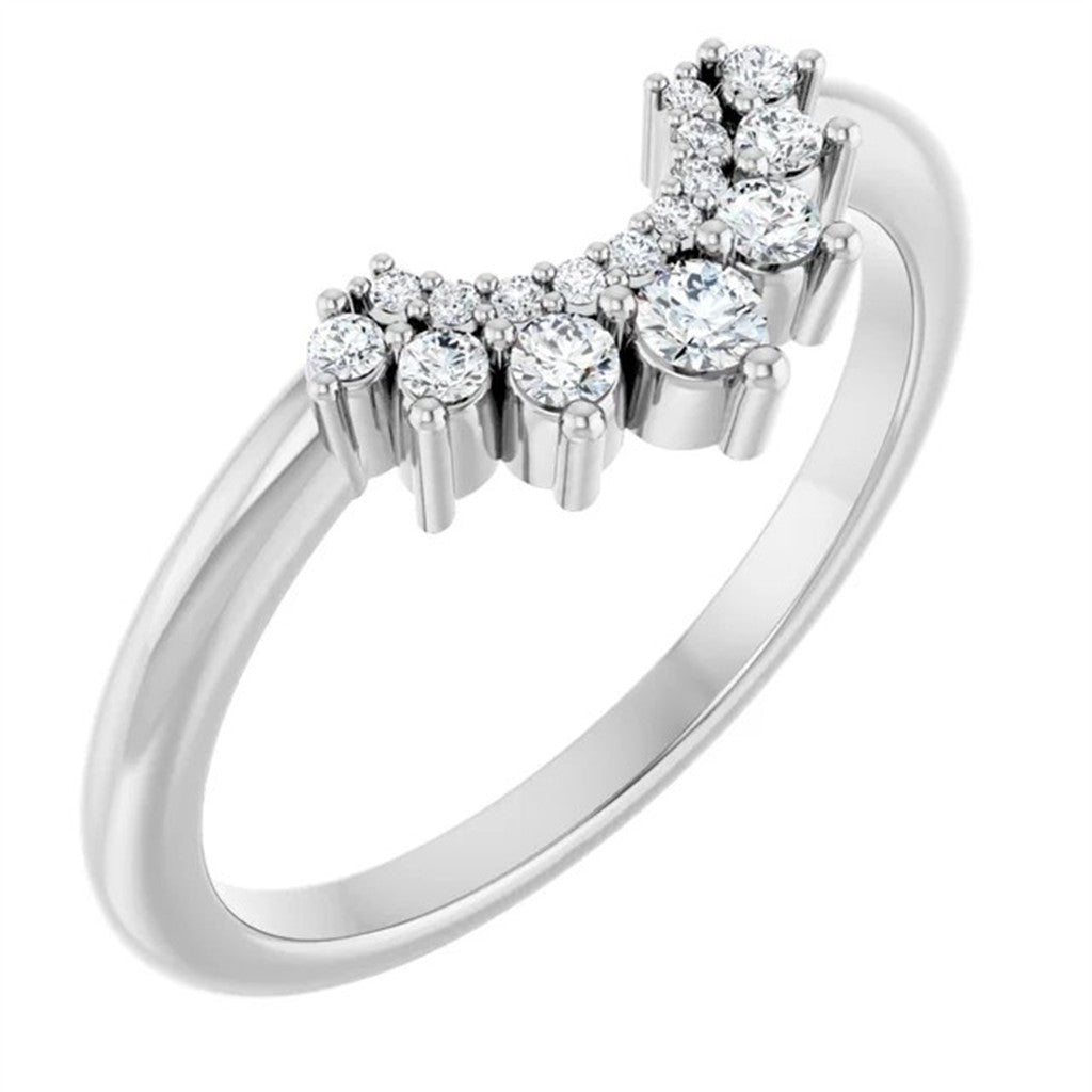 Womens Wedding Band Lab Diamond