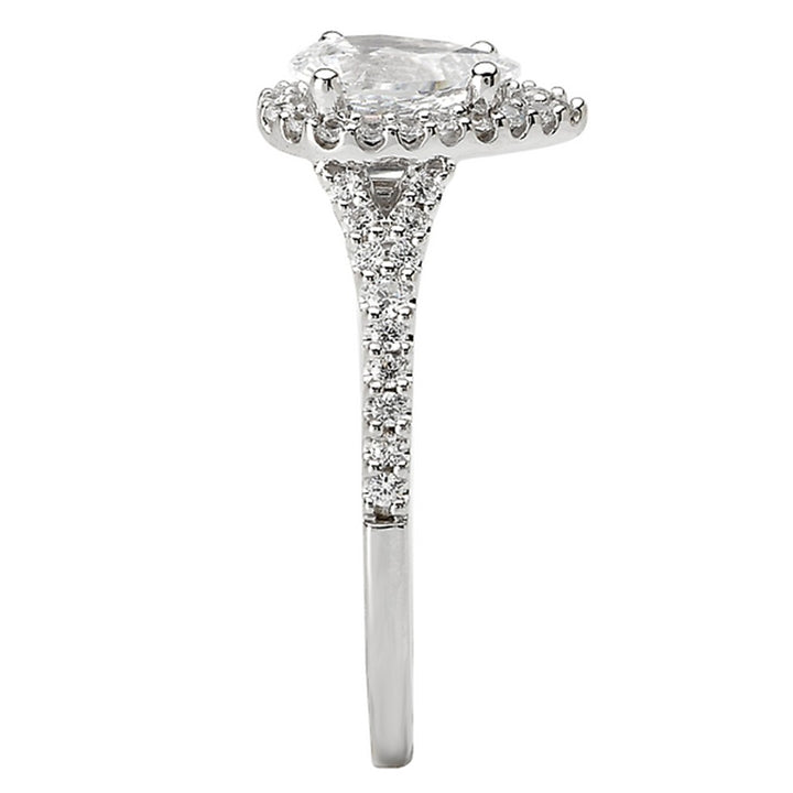 Halo Style Diamond Engagement Ring 14 Karat Gold White 
(Center Stone Not Included)