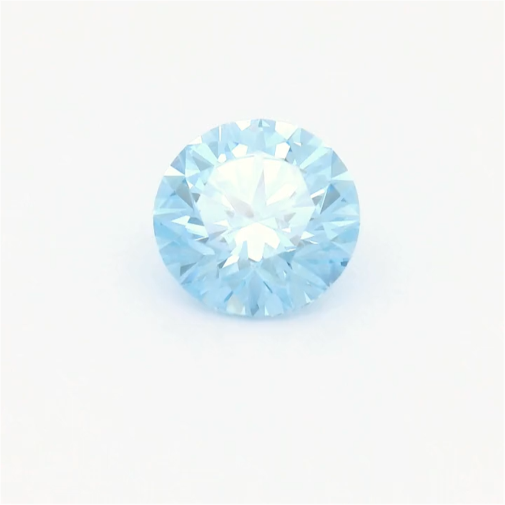1.03 Carat Lab Diamond Round Shape Blue Color VVS1 Clarity
