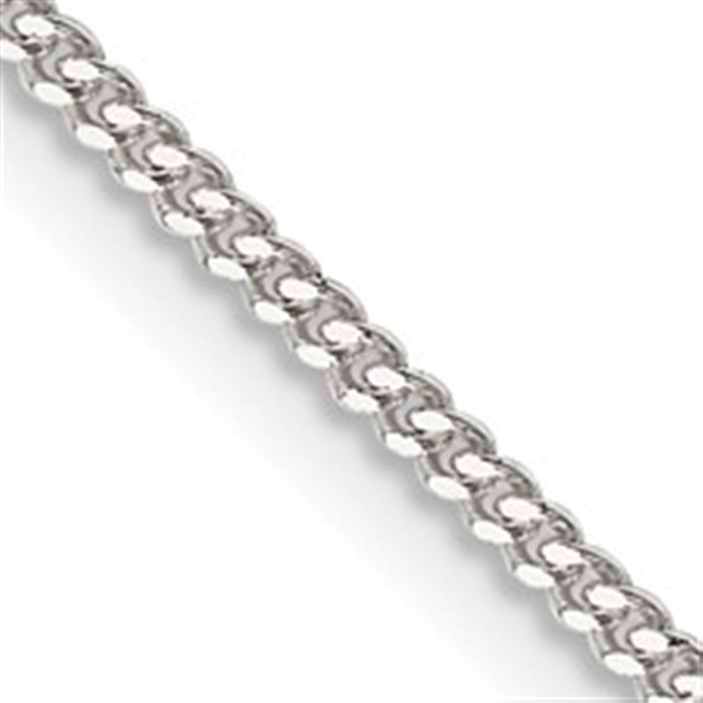 Sterling Silver 1.5 MM Curb Chain 16" Long