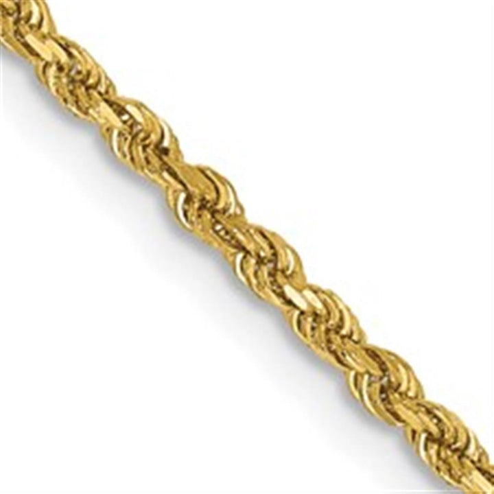 Rope Link Chain 14 KT Yellow 1.75 MM Wide 18' In Length