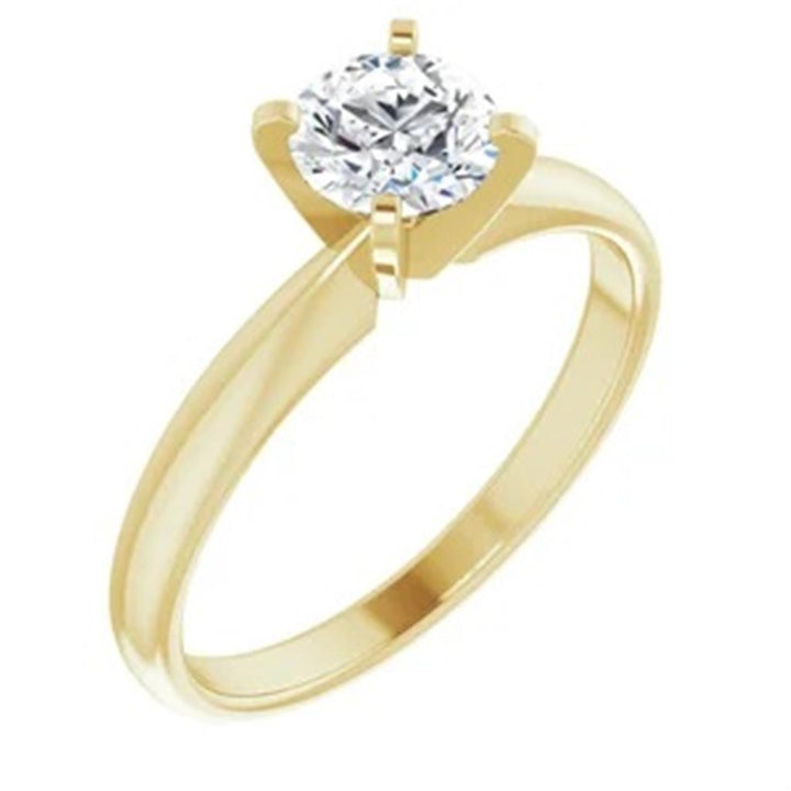 Tiffany Style Diamond Engagement Ring14 KT Yellow