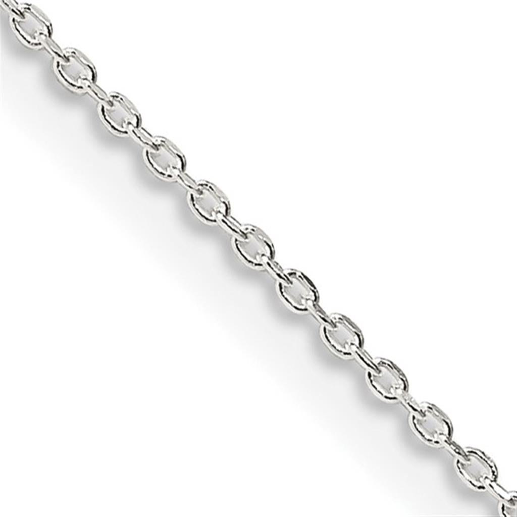 White .925 1.5 MM Cable Chain 20" Long