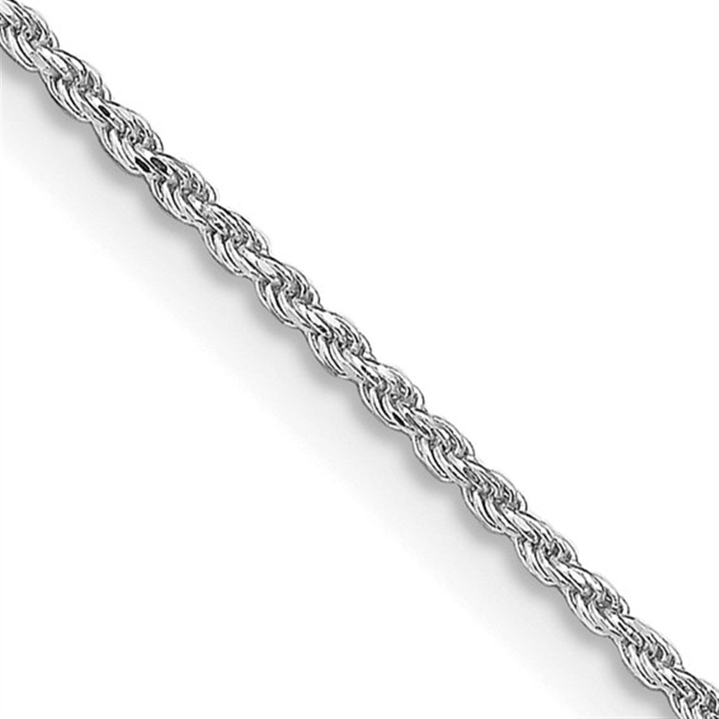 Sterling Silver 1.1 MM Rope Chain 20" Long