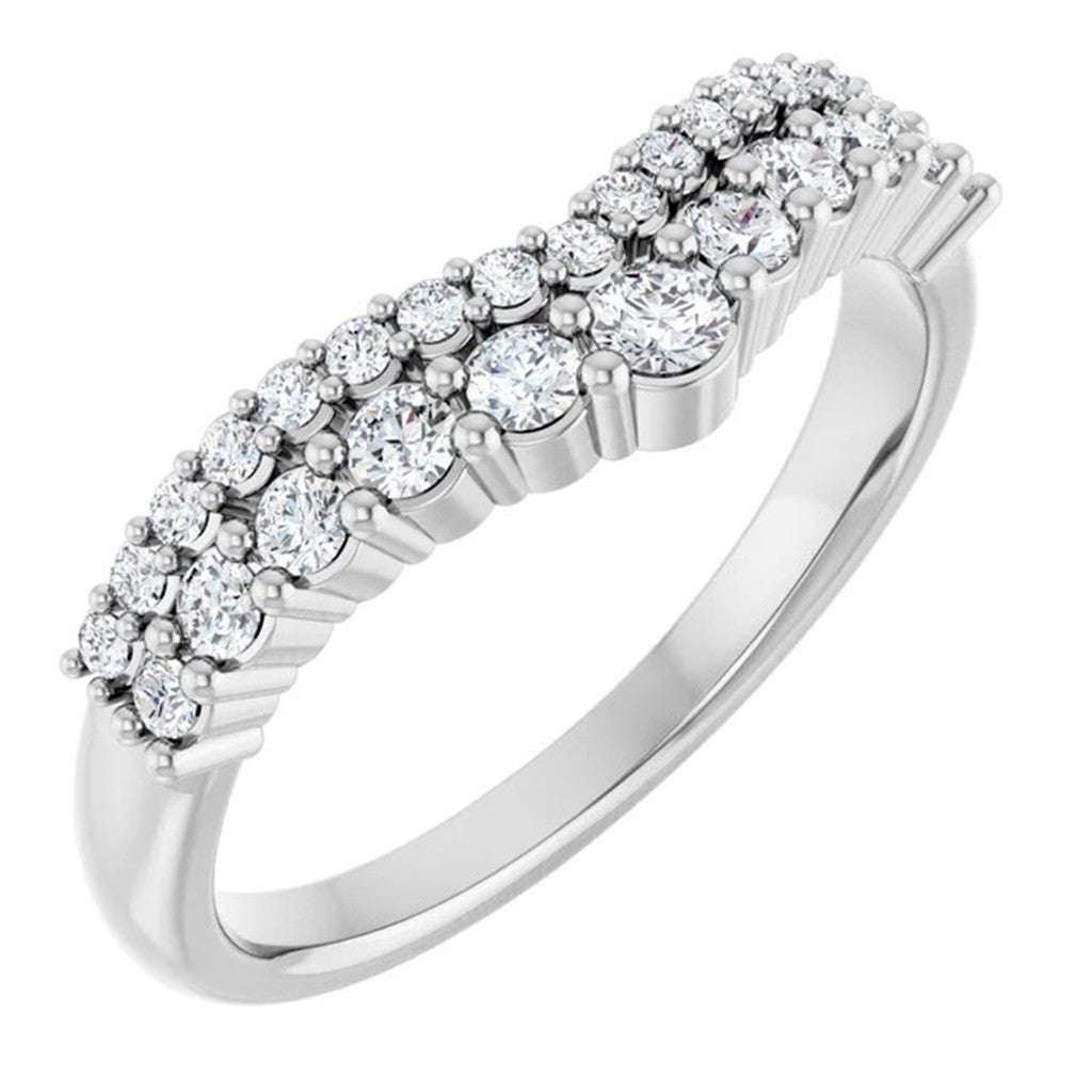 Womens Wedding Band Lab Diamond