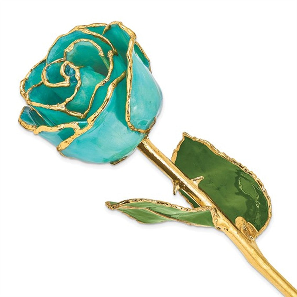 Aqua Green Laquer Rose