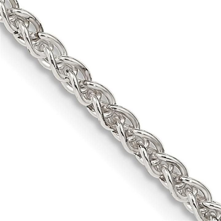 Sterling Silver 2.5 MM Spiga Chain 22" Long