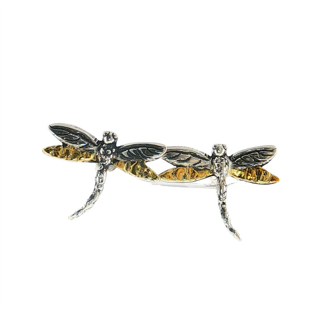 Sterling Silver Earrings Accented with Alaskan Gold Nuggets