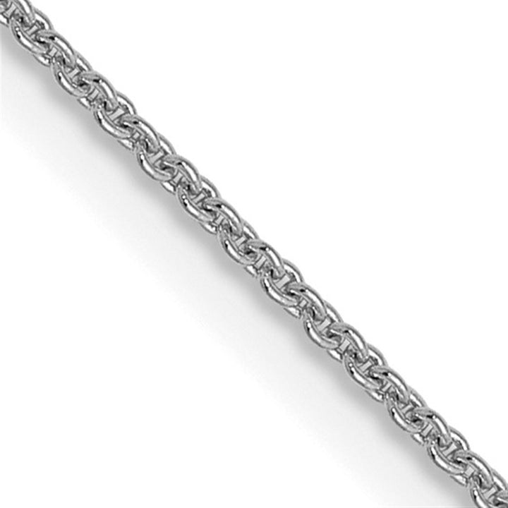 Cable Link Chain 14 Karat Gold White 0.9 MM Wide 18' In Length