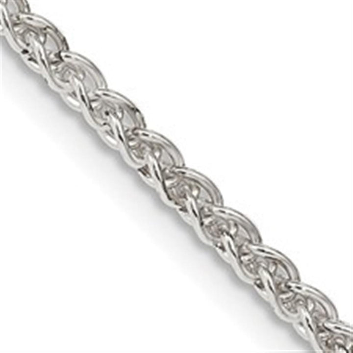 White .925 2.5 MM Spiga Chain 20" Long